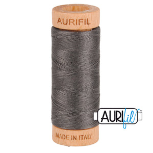 Aurifil Cotton 80wt Thread - 280 mt - 2630 - Dark Pewter