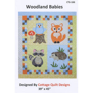 Quilt Pattern - Woodland Babies - 39” x 45”