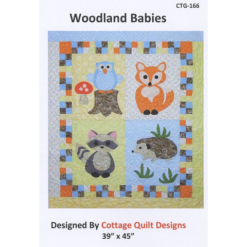 Quilt Pattern - Woodland Babies - 39” x 45”