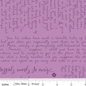 Anne of Green Gables - Text - Violet