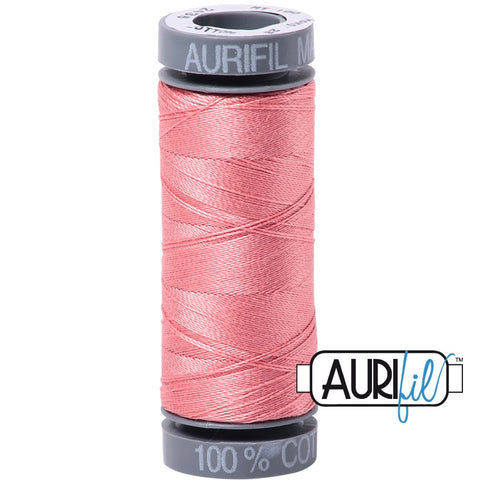 Aurifil Cotton 28wt Thread - 100 mt - 2435 - Peachy Pink