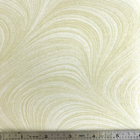 Wave Texture 108” Flannel Backing - Cream