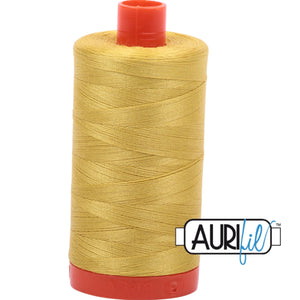 Aurifil Cotton 50wt Thread - 1300 mt - 5015 - Gold Yellow