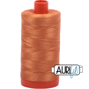 Aurifil Cotton 50wt Thread - 1300 mt - 5009 - Medium Orange