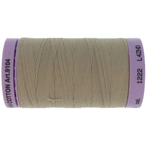 Mettler Cotton 50wt Thread - 500mt - 1222 - Dark Beige