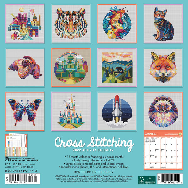2022 Cross Stitching Calendar