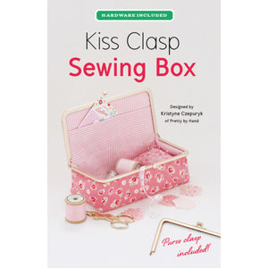 Zakka Workshop Kiss Clasp Sewing Box Kit - Finished 3.5" W x 7" L x 2" H - ZW2583