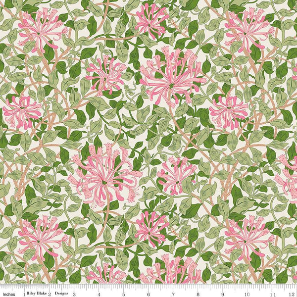 Trailing Honeysuckle by Liberty - 108" Backing - Pink