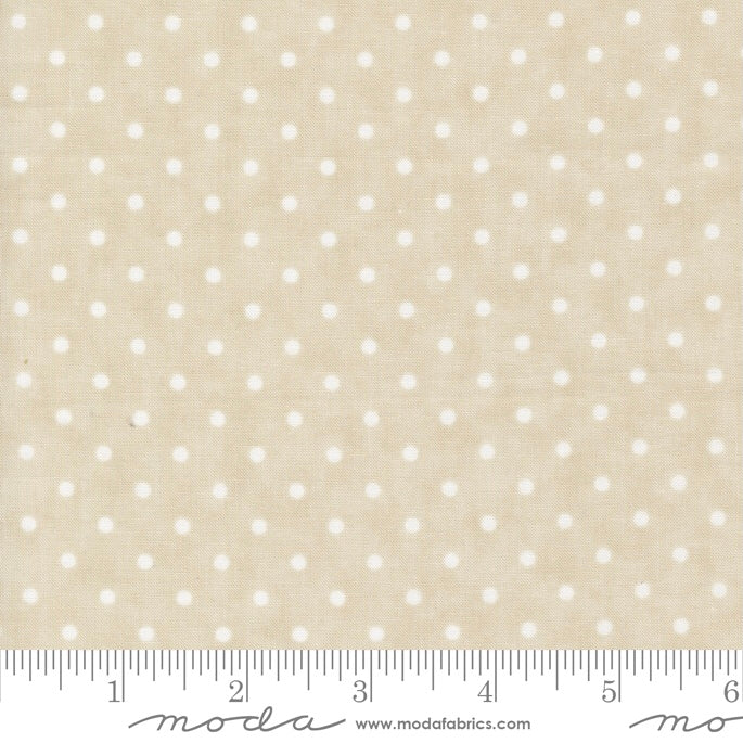 Favorite Vintage Linens - Dot - Taupe