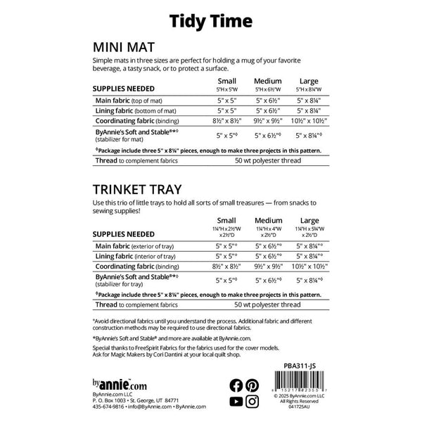 ByAnnie Pattern - Tidy Time