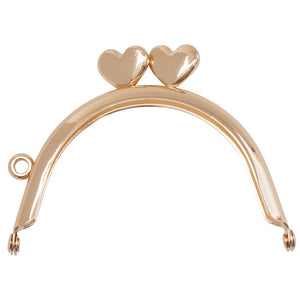 Zakka Workshop Round Rose Gold Heart Clasp - Extra Clasp - 3" W x 2" H  - ZW6691