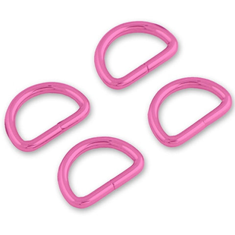 Tula Pink - D-Rings - 1” - 4 pack - Pink