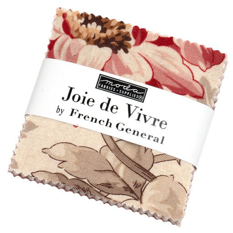 Joie de Vivre - Mini Charm Pack - 2.5" squares