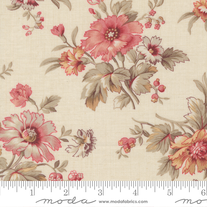 Joie De Vivre - Cosmos Florals - Pearl