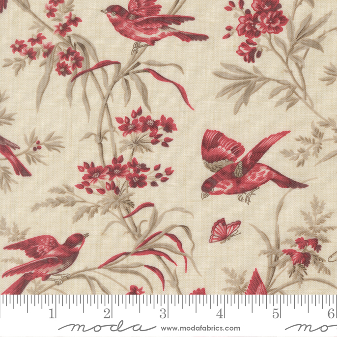 Joie De Vivre - Moineau Florals Birds - Pearl