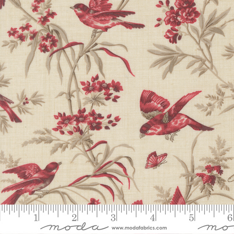 Joie De Vivre - Moineau Florals Birds - Pearl