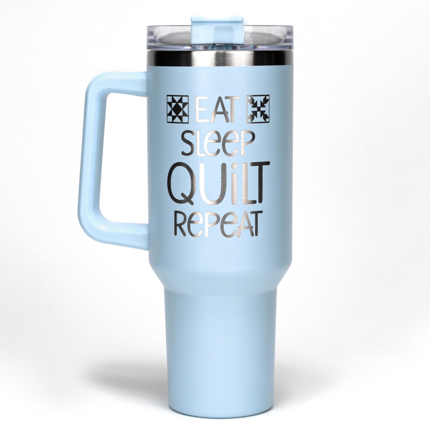 Insulated Tumbler - 40oz - Eat Sleep Quilt Repeat