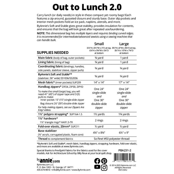 ByAnnie Pattern - Out to Lunch 2.0