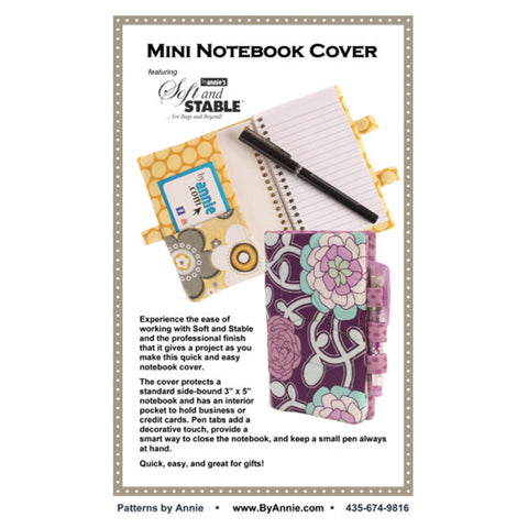 ByAnnie Pattern - Mini Notebook Cover