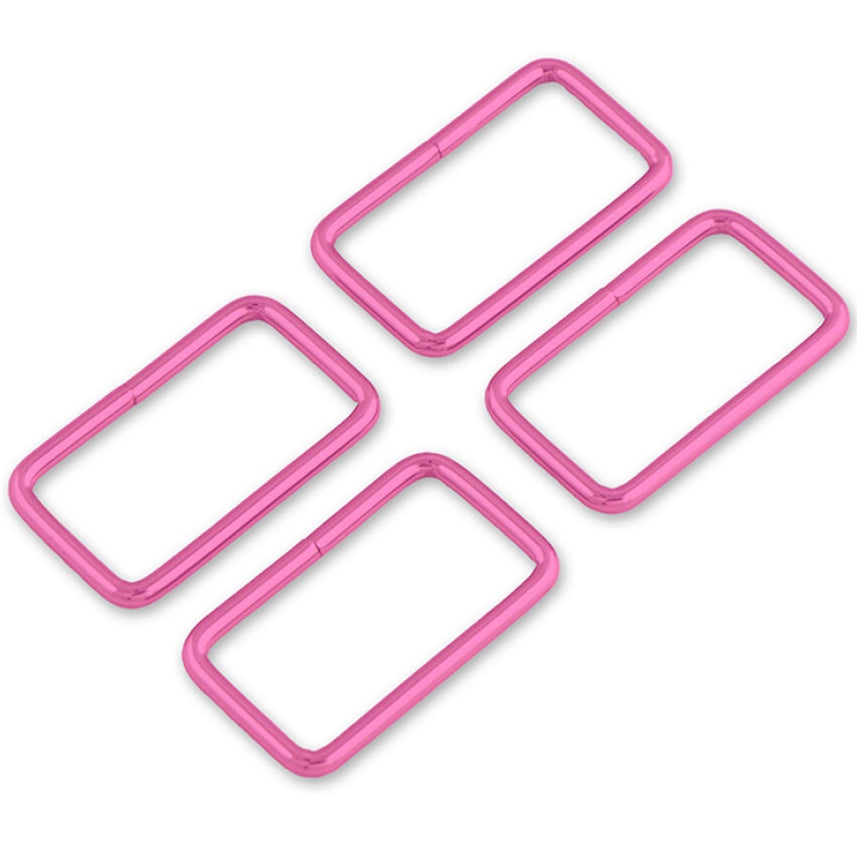 Tula Pink - Rectangle Rings - 1.5” - 4 pack - Pink