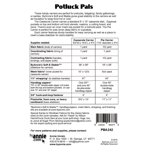 ByAnnie Pattern - Potluck Pals