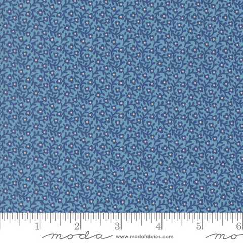 Sallys Stitches - Creeping Thyme Blenders Small Floral Vines - Prussian Blue