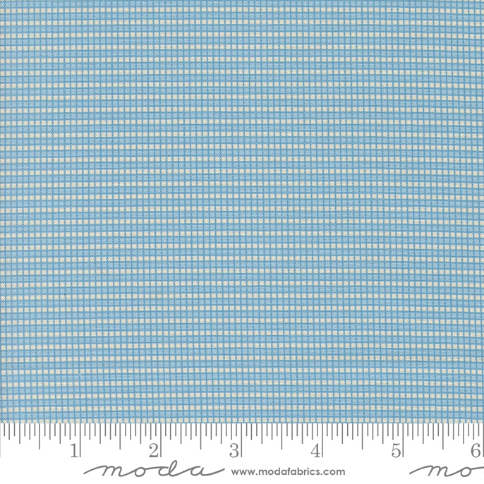 Sallys Stitches - Hopscotch Checks and Plaids Grid - Blue Sky