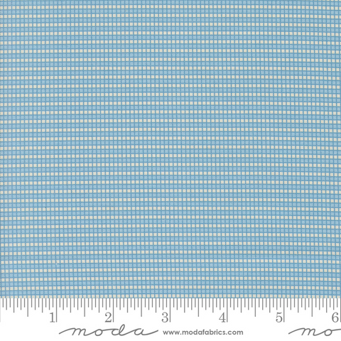 Sallys Stitches - Hopscotch Checks and Plaids Grid - Blue Sky