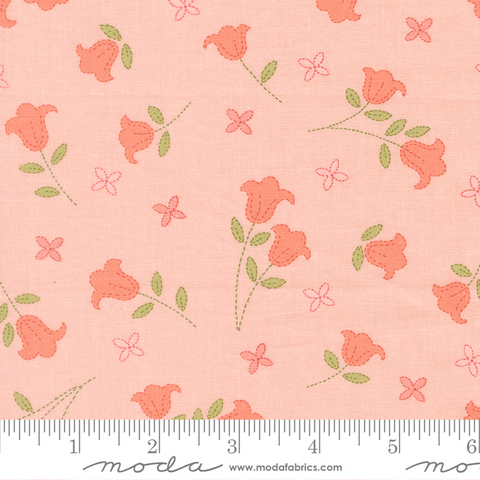 Sunbonnet - Embroidered Blooms - Pink