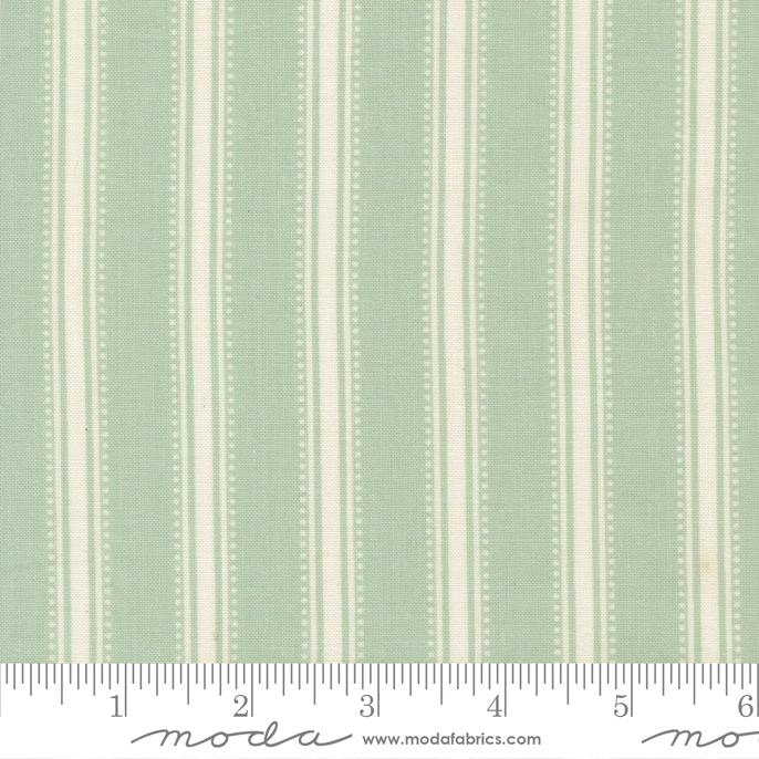 Sunbonnet - Dots and Stripes - Dusty Blue