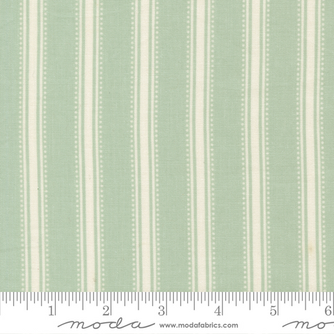 Sunbonnet - Dots and Stripes - Dusty Blue