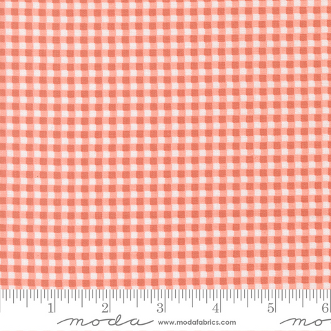 Sunbonnet - Gingham Checks and Plaids - Coral
