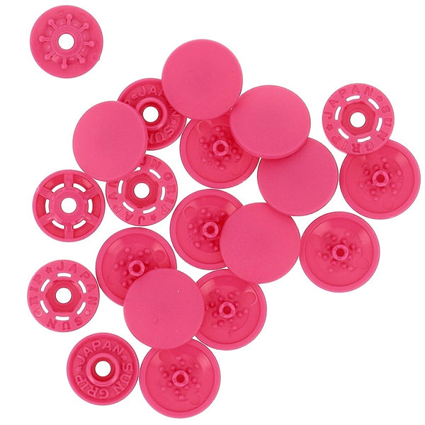 Plastic Finger Snaps - 1/2” - 8pc Pink