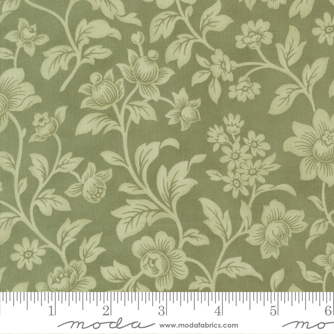 Ambiance - Elegance Florals Damask - Eucalyptus