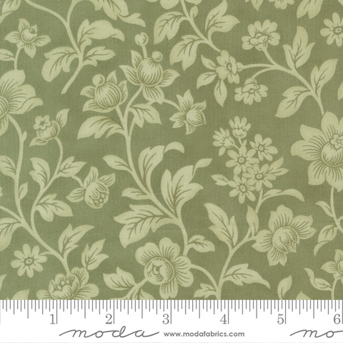 Ambiance - Elegance Florals Damask - Eucalyptus