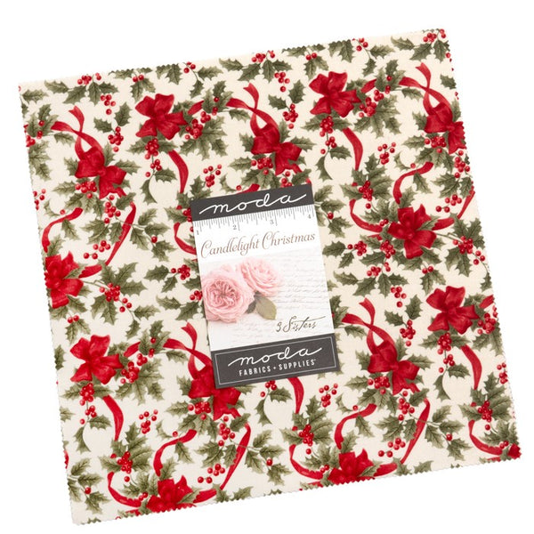 Candlelight Christmas - Layer Cake - 10” squares