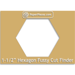 Fussy Cut Finder for 1.5” Hexagons