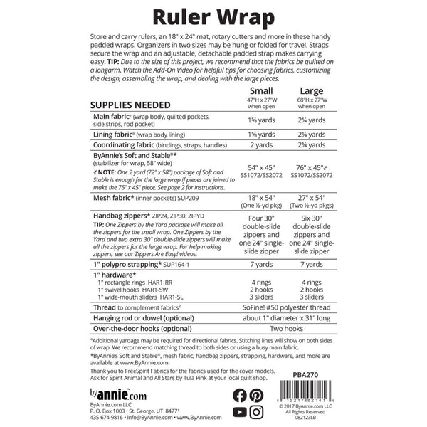ByAnnie Pattern - Ruler Wrap