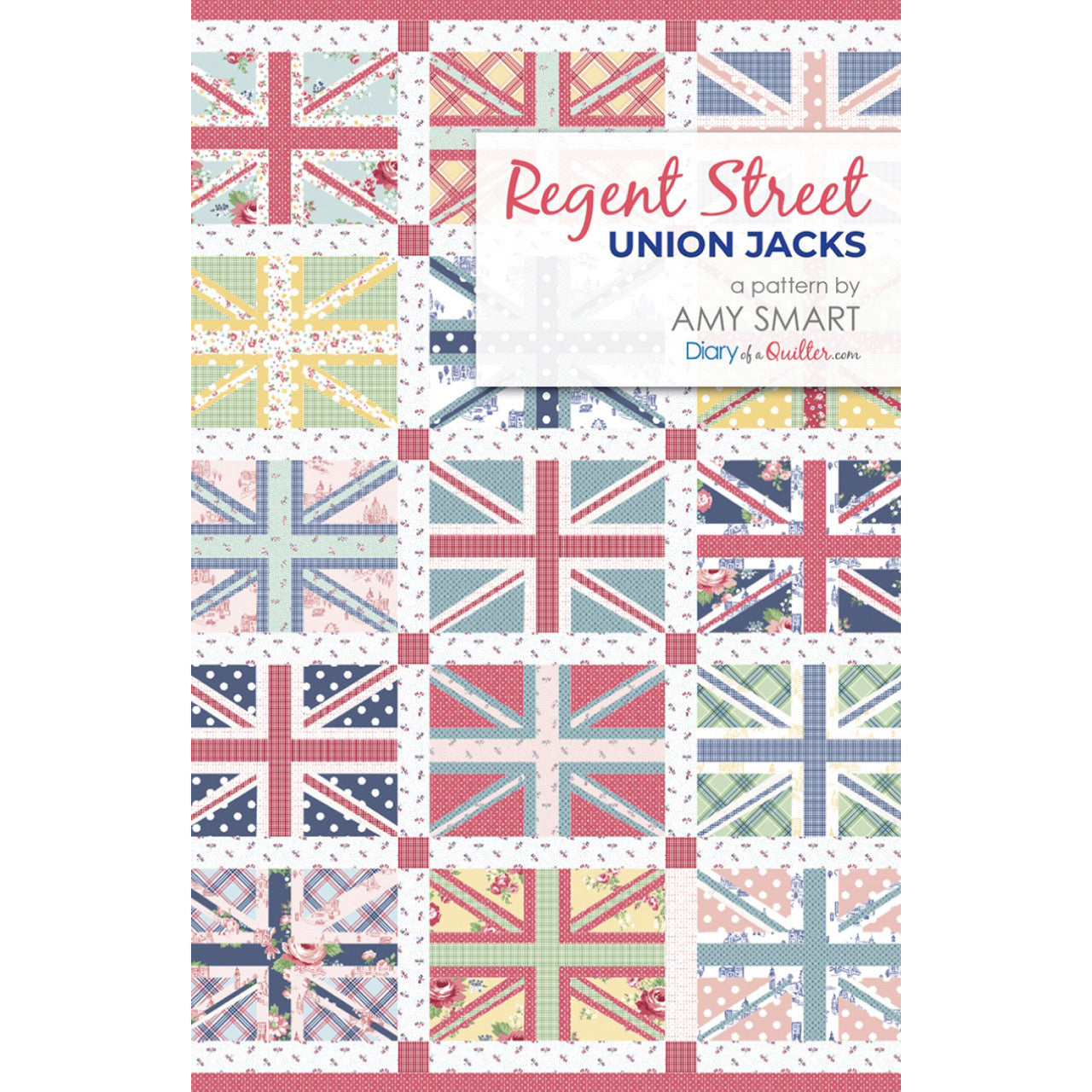 Quilt Pattern - Regent Street Union Jacks - Four Sizes!