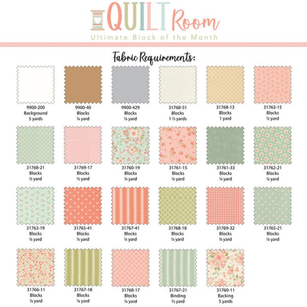 Quilt Pattern - Quilt Room - 70” x 70”