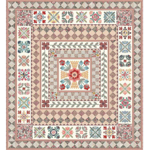 Jane Austen 250th Anniversary Quilt - Quilt Top Kit - 78.5”x86.5”