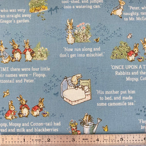 Tale of Peter Rabbit - Text - Blue