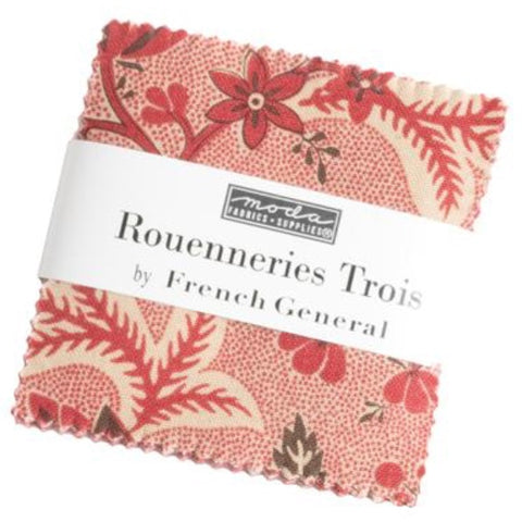 Rouenneries Trois - Mini Charm Pack - 2.5" squares