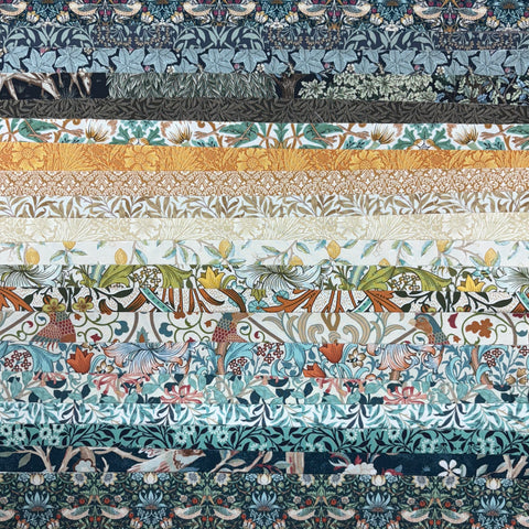 Morris & Co. - 2.5" Half Design Roll - Marine/Sunshine