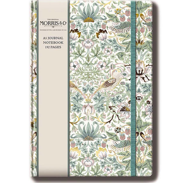 Notebook A5 - Morris&Co. - Sage Strawberry Thief