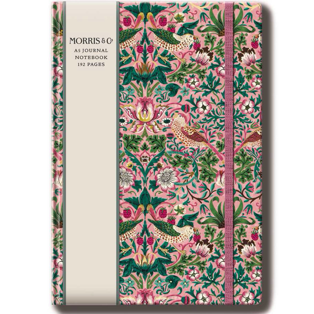 Notebook A5 - Morris&Co. - Pink Strawberry Thief