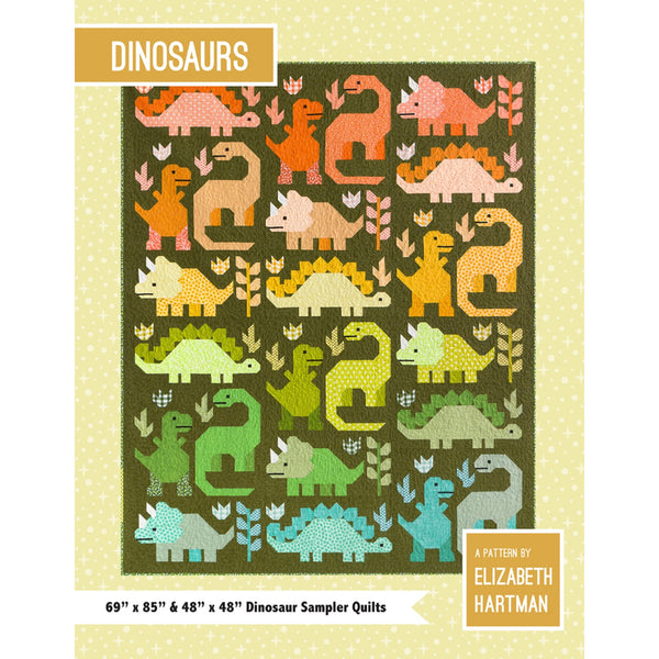 Quilt Pattern - Dinosaurs - Two Quilt Sizes!
