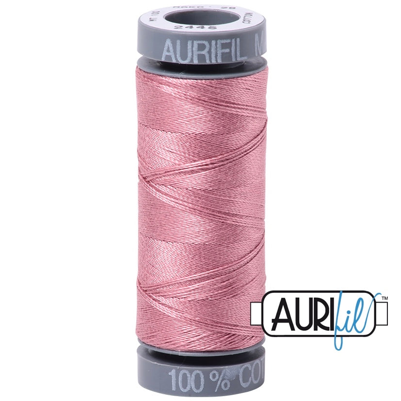 Aurifil Cotton 28wt Thread - 100 mt - 2445 - Victoria Rose