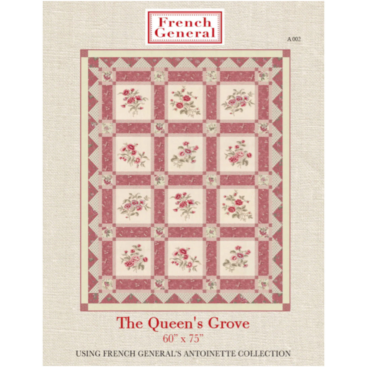 Quilt Pattern - The Queen’s Grove - 59"x74"