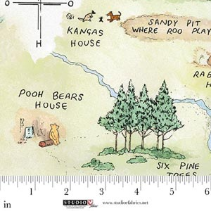 Classic Winnie - Map - Light Green